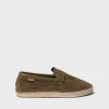 Toni Pons BENET - Men's espadrilles in split leather ARMY Sale
