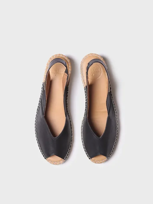 Toni Pons BERNIA-P - Women's wedge espadrilles in leather NEGRO Online