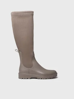 Toni Pons CARDIFF - Rain boot for women in rubber and lycra BROWN Outlet