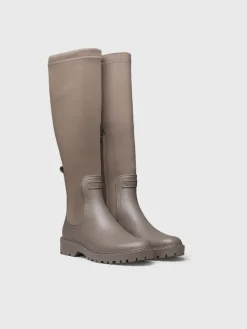Toni Pons CARDIFF - Rain boot for women in rubber and lycra BROWN Outlet