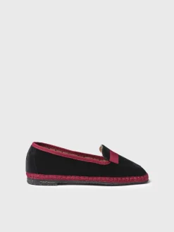 Toni Pons CELINE - Women's velvet loafers BLACK Clearance