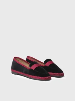 Toni Pons CELINE - Women's velvet loafers BLACK Clearance
