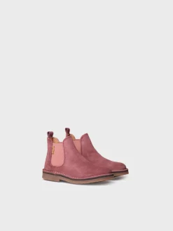 Toni Pons CORA-SY - Chelsea Boot for Kids in Suede RED Clearance