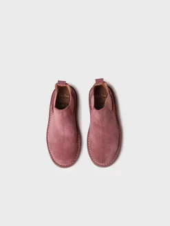 Toni Pons CORA-SY - Chelsea Boot for Kids in Suede RED Clearance