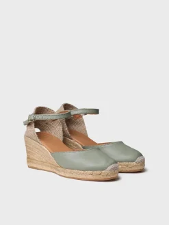 Toni Pons COSTA-5 - Closed leather espadrilles for women MINT Fashion