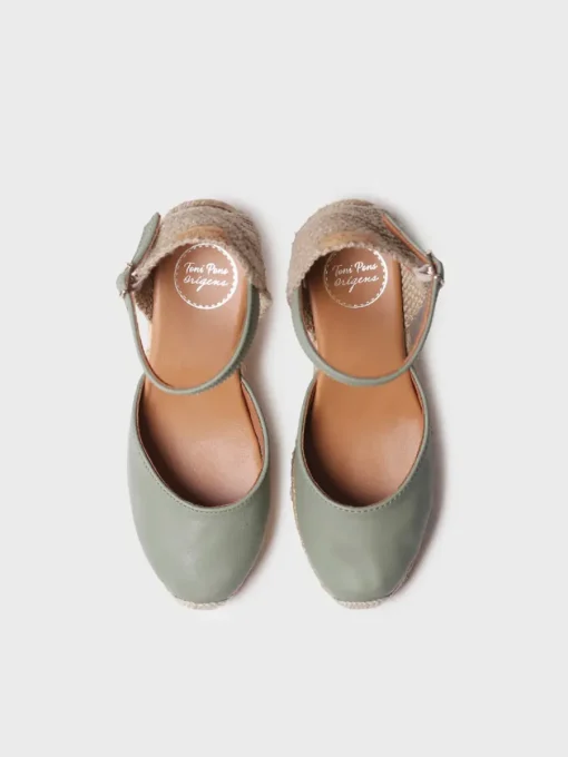 Toni Pons COSTA-5 - Closed leather espadrilles for women MINT Fashion