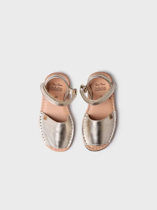 Toni Pons COVA-P - Girl's menorquine sandal GOLDEN New