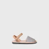 Toni Pons COVA-S - Girl's shiny menorquine sandal GOLDEN Outlet