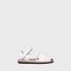 Toni Pons COVA-SA - Children's shoe in leather with velcro closure WHITE Clearance