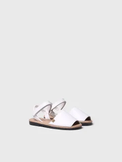Toni Pons COVA-SA - Children's shoe in leather with velcro closure WHITE Clearance