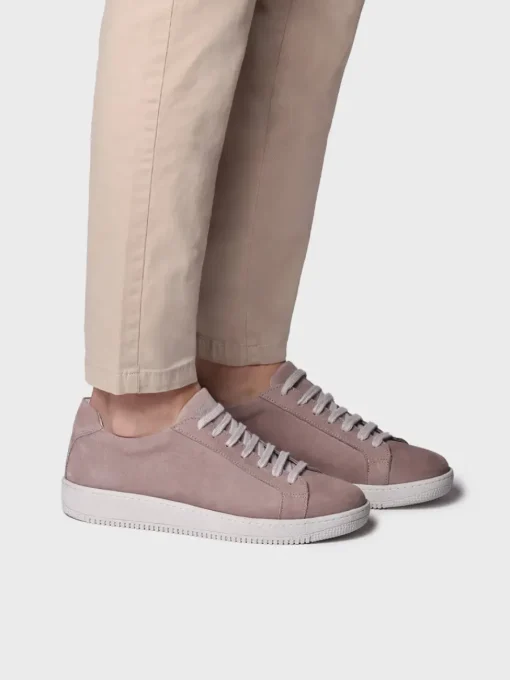 Toni Pons DALMAU - Men's nubuck leather trainer with laces BROWN Clearance