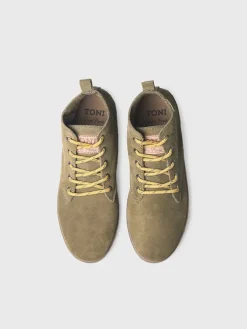 Toni Pons DALTON-SY - Men's Lace-up Ankle boot in Suede grey GREEN Sale