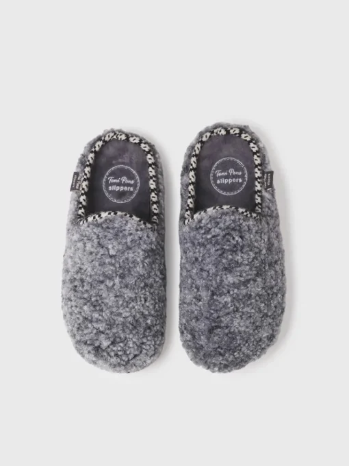 Toni Pons DARLA-SB - Women's slipper-style clog in Sheepskin beige GRAY Best