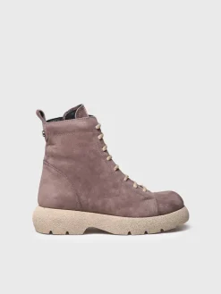 Toni Pons DASHA - Women's nubuck leather boot with laces BROWN Outlet