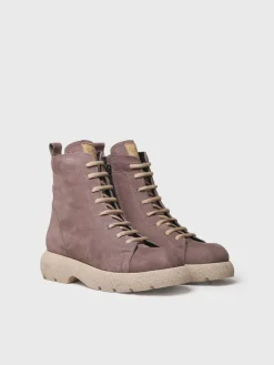 Toni Pons DASHA - Women's nubuck leather boot with laces BROWN Outlet