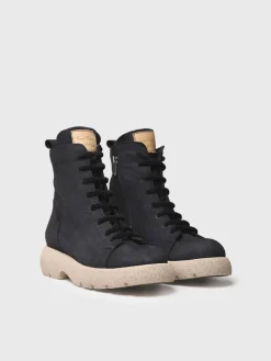 Toni Pons DASHA - Women's nubuck leather boot with laces BLACK Outlet