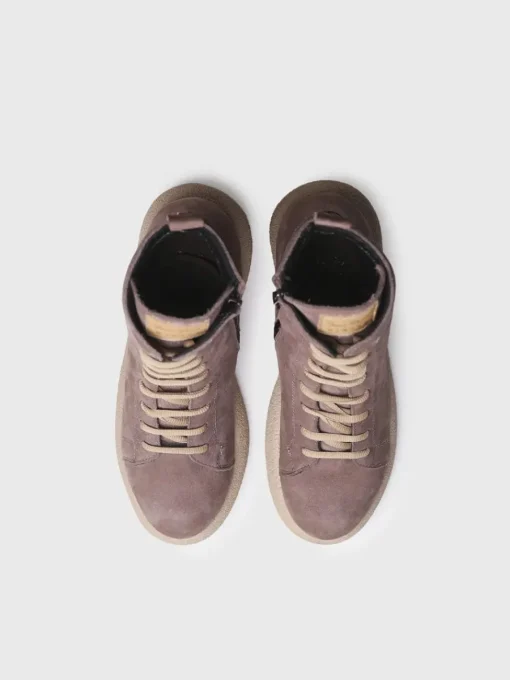 Toni Pons DASHA - Women's nubuck leather boot with laces BROWN Outlet