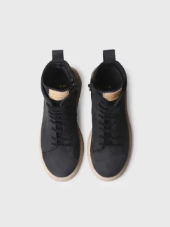 Toni Pons DASHA - Women's nubuck leather boot with laces BLACK Outlet