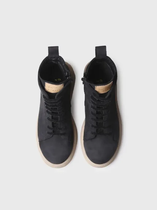 Toni Pons DASHA - Women's nubuck leather boot with laces BLACK Outlet