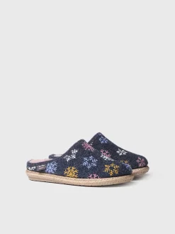 Toni Pons DELI-CP - Women's Slippers in felt BLUE Clearance