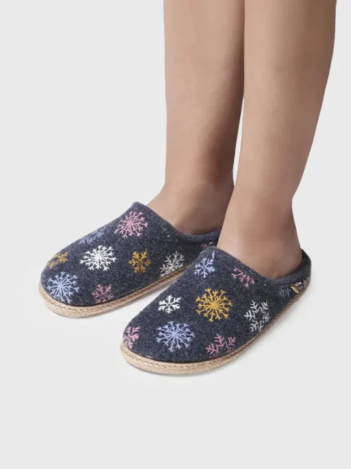 Toni Pons DELI-CP - Women's Slippers in felt BLUE Clearance