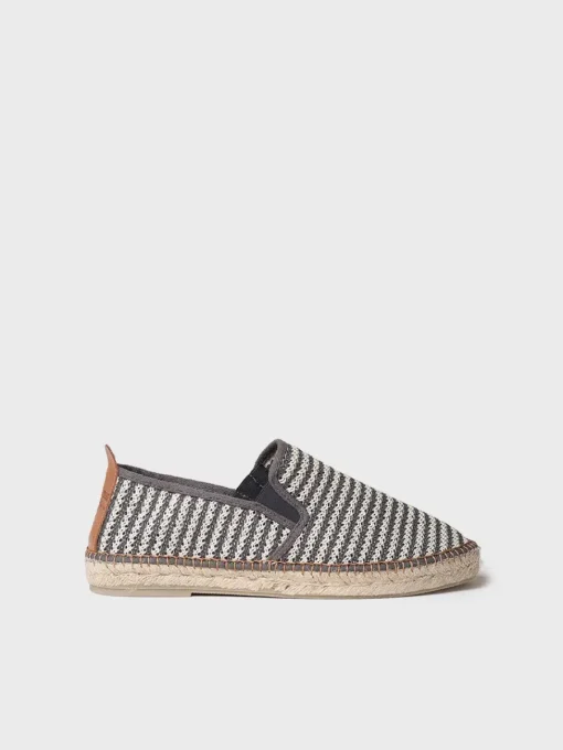 Toni Pons DELVIN - Men's espadrilles in mesh fabric GRAY New