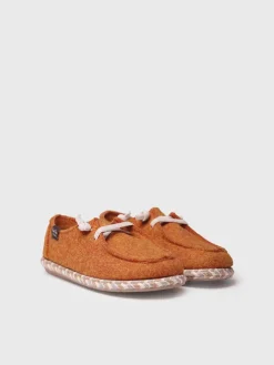Toni Pons DEMI-FP - Women's slipper in felt with laces ORANGE Best