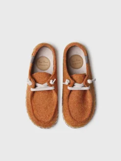 Toni Pons DEMI-FP - Women's slipper in felt with laces ORANGE Best
