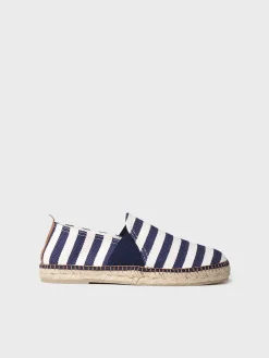 Toni Pons DUSTIN - Men's espadrilles in striped fabric NAVY Sale