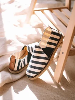 Toni Pons DUSTIN - Men's espadrilles in striped fabric NAVY Sale