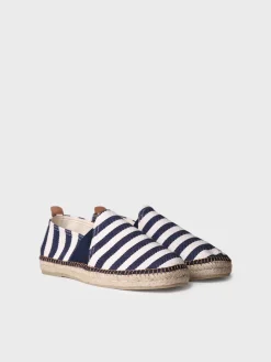 Toni Pons DUSTIN - Men's espadrilles in striped fabric NAVY Sale