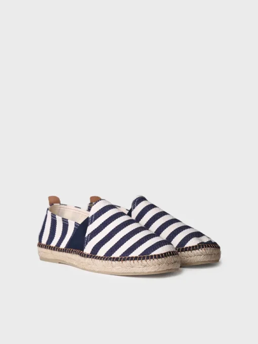 Toni Pons DUSTIN - Men's espadrilles in striped fabric NAVY Sale