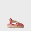 Toni Pons EDITA-V - Children's espadrille in plain fabric with wedge and elastics BLUSH Fashion