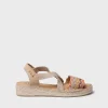 Toni Pons EIDER-RS - Women's espadrille with jute wedge and multicolour bands EARTH New