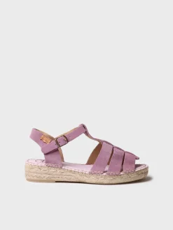 Toni Pons ELENA - Women's suede fisherman sandal LAVENDER Clearance