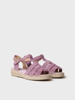 Toni Pons ELENA - Women's suede fisherman sandal LAVENDER Clearance