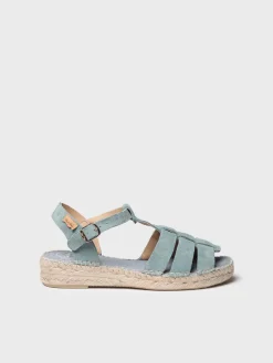 Toni Pons ELENA - Women's suede fisherman sandal AQUA Outlet