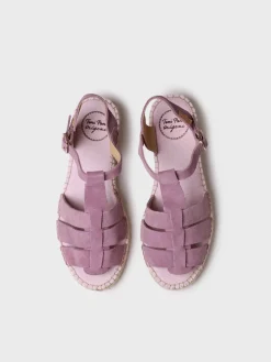 Toni Pons ELENA - Women's suede fisherman sandal LAVENDER Clearance