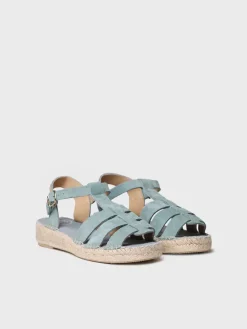Toni Pons ELENA - Women's suede fisherman sandal AQUA Outlet