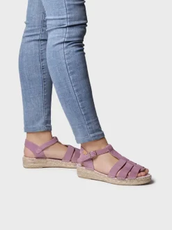 Toni Pons ELENA - Women's suede fisherman sandal LAVENDER Clearance