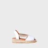 Toni Pons ELI-P - Girl's sandal with elastics WHITE Best
