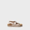 Toni Pons ELLIOT-QT - Kids' BIO sandal in split leather CHAMPAGNE Online