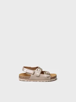 Toni Pons ELLIOT-QT - Kids' BIO sandal in split leather CHAMPAGNE Online