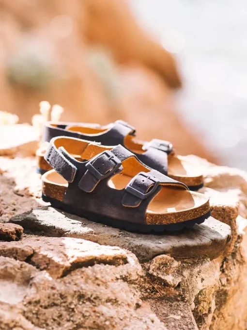 Toni Pons ELLIOT-QT - Kids' BIO sandal in split leather NAVY Best
