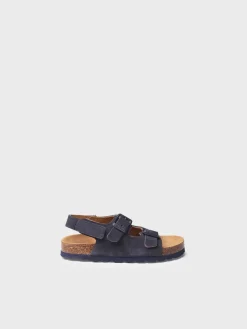 Toni Pons ELLIOT-QT - Kids' BIO sandal in split leather NAVY Best