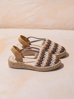 Toni Pons EMILIA - Flat women's espadrille in multicolour crochet EARTH Clearance