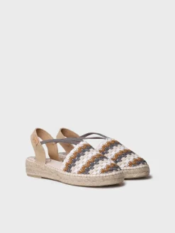 Toni Pons EMILIA - Flat women's espadrille in multicolour crochet EARTH Clearance