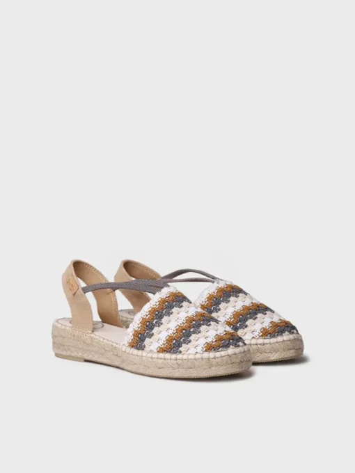 Toni Pons EMILIA - Flat women's espadrille in multicolour crochet EARTH Clearance