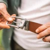 Toni Pons ESTANIS - Men's leather belt BROWN Online