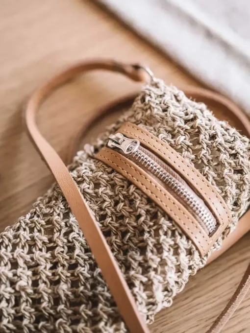 Toni Pons GINETH - Jute mobile phone bag BROWN Discount